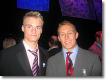 Image of Chaz with Jonny Wilkinson at the BBC Sports Personality of the Year Awards