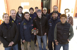 Image of Chaz with Team at Valencia
