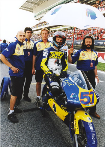 Image of Chaz and team on the grid