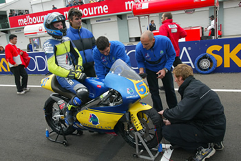 Image of Chaz and team on the grid